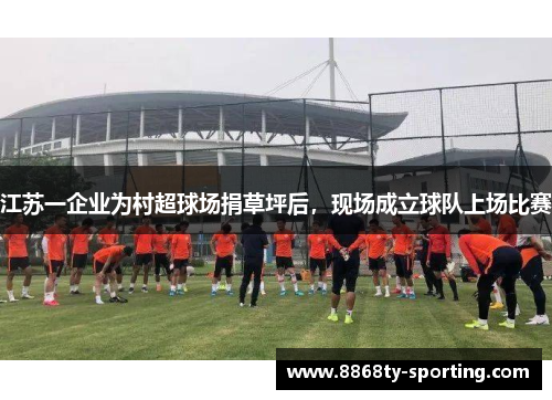 江苏一企业为村超球场捐草坪后，现场成立球队上场比赛